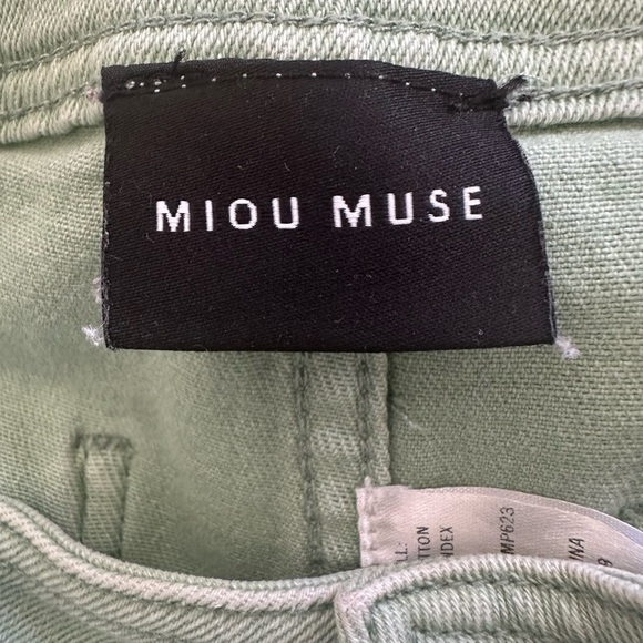 MIOU MUSE - STRAIGHT WIDE LEG DENIM PANTS - Picture 3 of 10